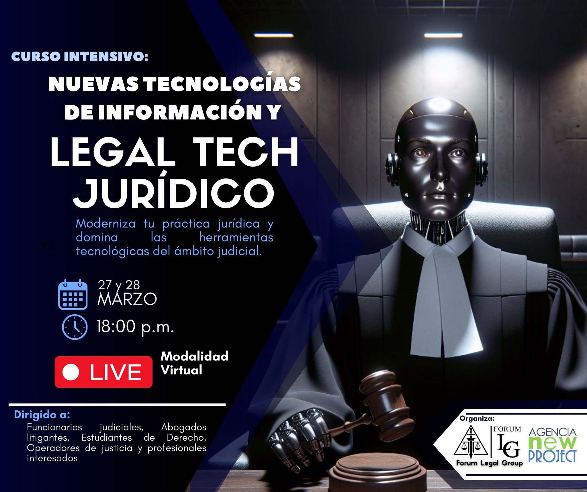Curso Nuevas tecnologías de información y Legal Tech jurídico