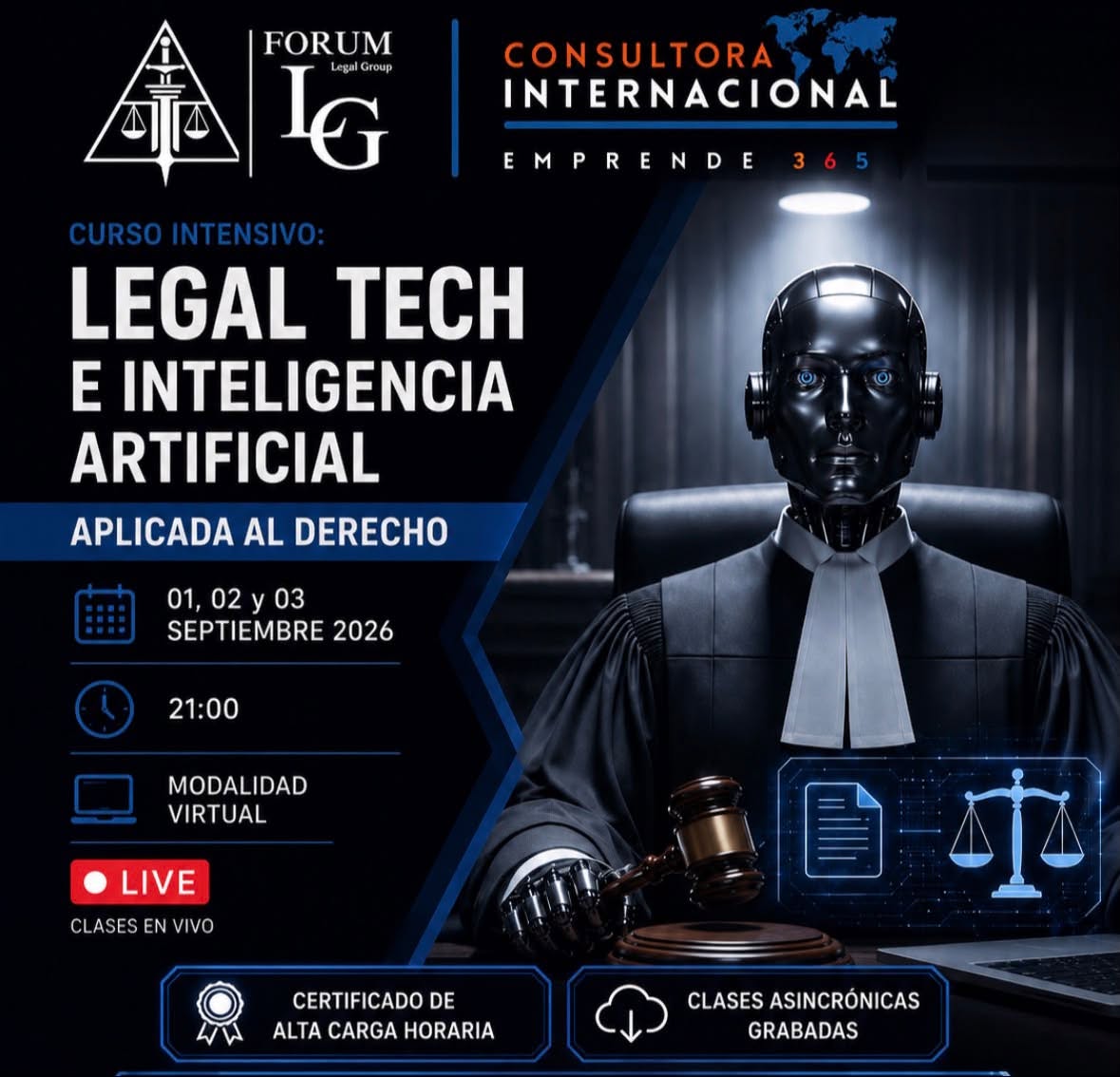 Curso Legal Tech e Inteligencia Artificial aplicada al Derecho